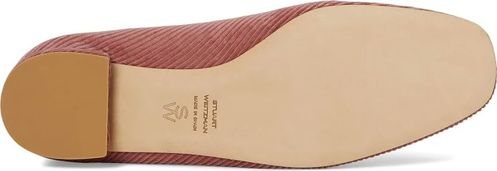 Stuart Weitzman Bria Ballet Flat Women's Flat Shoes Desert Rose : 7 M, Cotton/Leather - Image 3