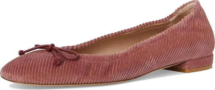 Stuart Weitzman Bria Ballet Flat Women's Flat Shoes Desert Rose : 7 M, Cotton/Leather - Image 5