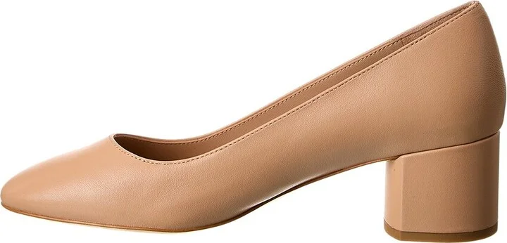 Stuart Weitzman Bridget 50 Block Leather Pump - Image 2