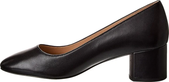 Stuart Weitzman Bridget 50 Block Leather Pump - Image 2