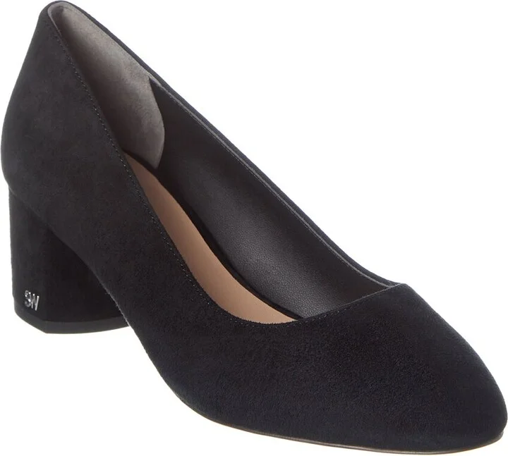Stuart Weitzman Bridget 50 Block Leather Pump