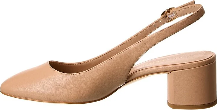 Stuart Weitzman Bridgt 50 Leather Slingback Pump - Image 2