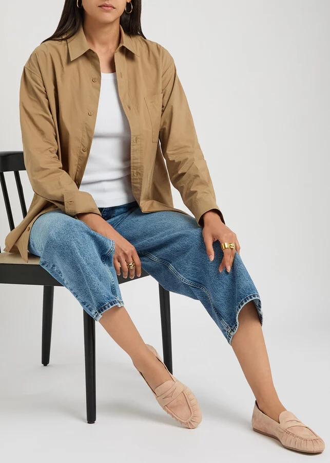 Stuart Weitzman Brooks Suede Loafers - Image 5