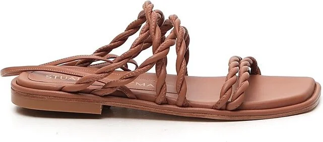 Stuart Weitzman Calypso Braided Strap Sandals