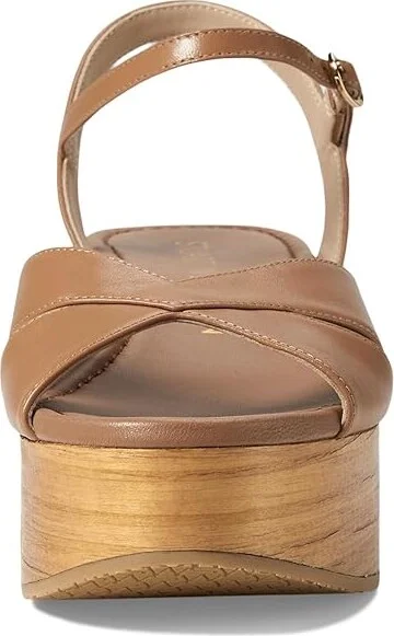 Stuart Weitzman Carmen Midi Wedge Women's Sandals Tan/Sand : 10.5 M, Leather - Image 2