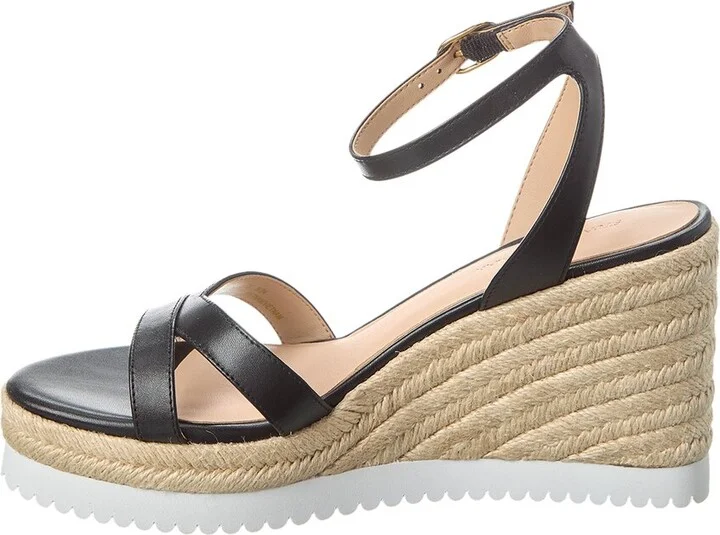 Stuart Weitzman Catlina Leather Espadrille Wedge Sandal - Image 2
