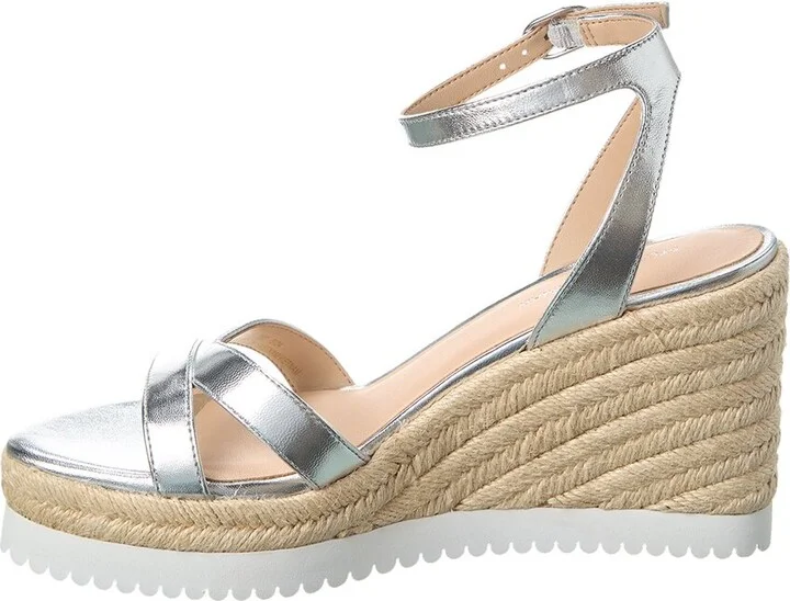 Stuart Weitzman Catlina Leather Espadrille Wedge Sandal - Image 2