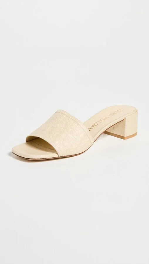 Stuart Weitzman Cayman Block Slides - Image 2