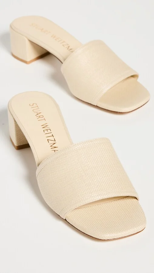 Stuart Weitzman Cayman Block Slides - Image 3
