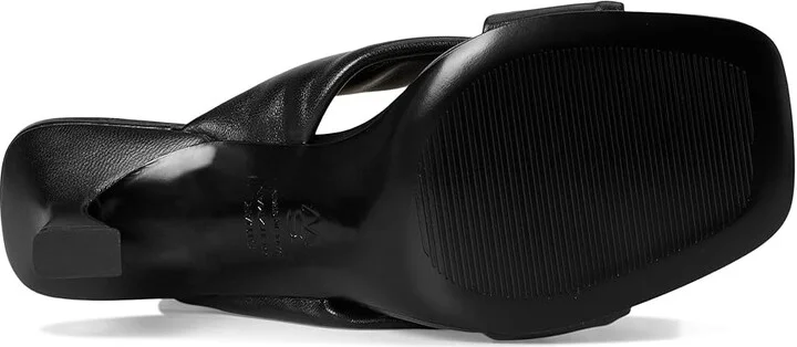 Stuart Weitzman Cece Slide 75 Women's Wedge Shoes Black : 10.5 M, Leather - Image 3