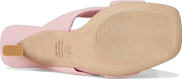 Stuart Weitzman Cece Slide 75 Women's Wedge Shoes Black : 10.5 M, Leather - Image 9