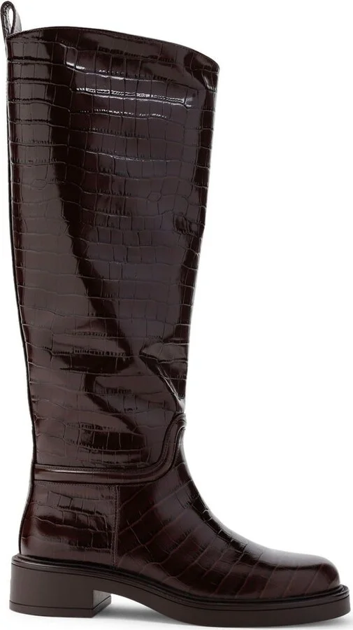 Stuart Weitzman Celia Embossed Boots