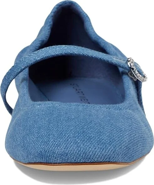 Stuart Weitzman Claris Ballet Flat Women's Flat Shoes Washed : 8 M, Leather - Image 2