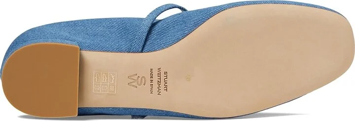 Stuart Weitzman Claris Ballet Flat Women's Flat Shoes Washed : 8 M, Leather - Image 3