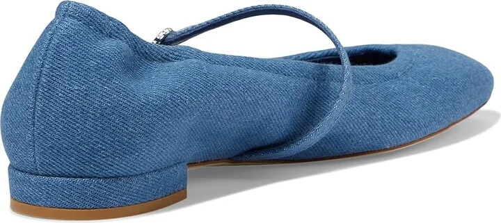 Stuart Weitzman Claris Ballet Flat Women's Flat Shoes Washed : 8 M, Leather - Image 4