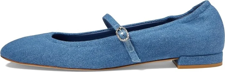 Stuart Weitzman Claris Ballet Flat Women's Flat Shoes Washed : 8 M, Leather - Image 5