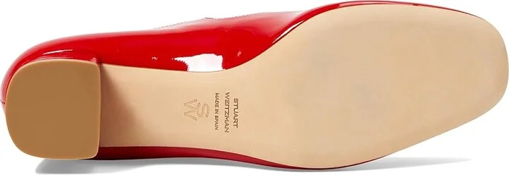 Stuart Weitzman Claris Mj 35 Pump High Women's Heels Cherry : 11 M, Leather - Image 3