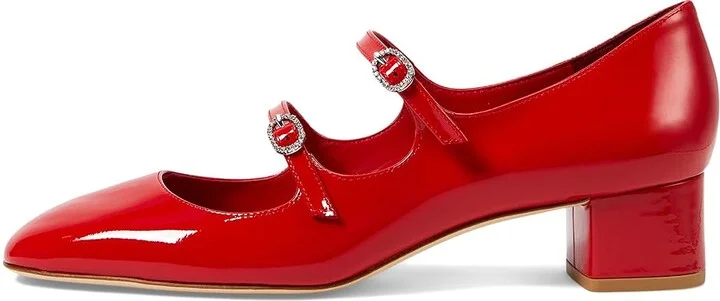 Stuart Weitzman Claris Mj 35 Pump High Women's Heels Cherry : 11 M, Leather - Image 5