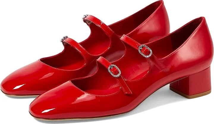 Stuart Weitzman Claris Mj 35 Pump High Women's Heels Cherry : 11 M, Leather