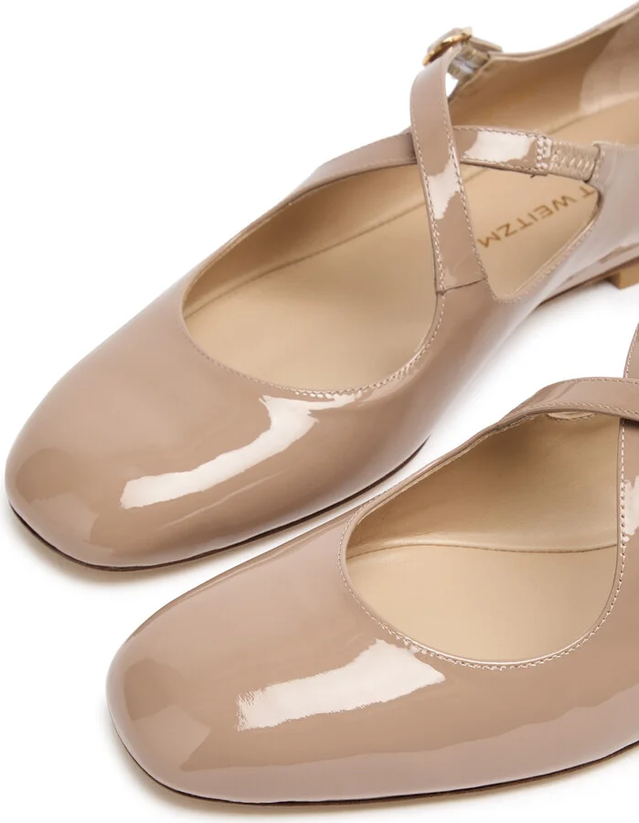 Stuart Weitzman Clem Patent Leather Ballet Flats - Image 3