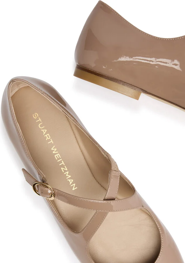Stuart Weitzman Clem Patent Leather Ballet Flats - Image 4