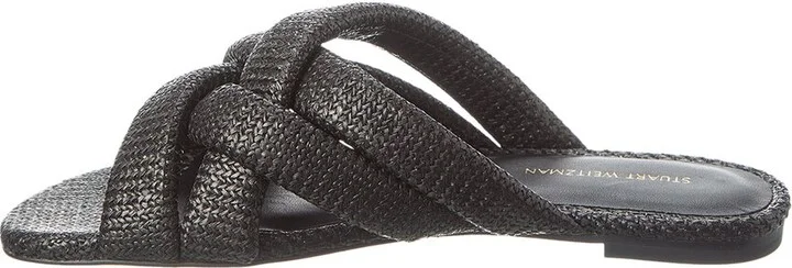 Stuart Weitzman Crossover Raffia Slide - Image 2