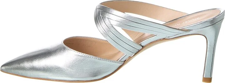 Stuart Weitzman Cutout Leather Mule - Image 2