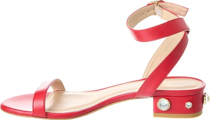 Stuart Weitzman Dancer Allshine 25 Leather Sandal - Image 2