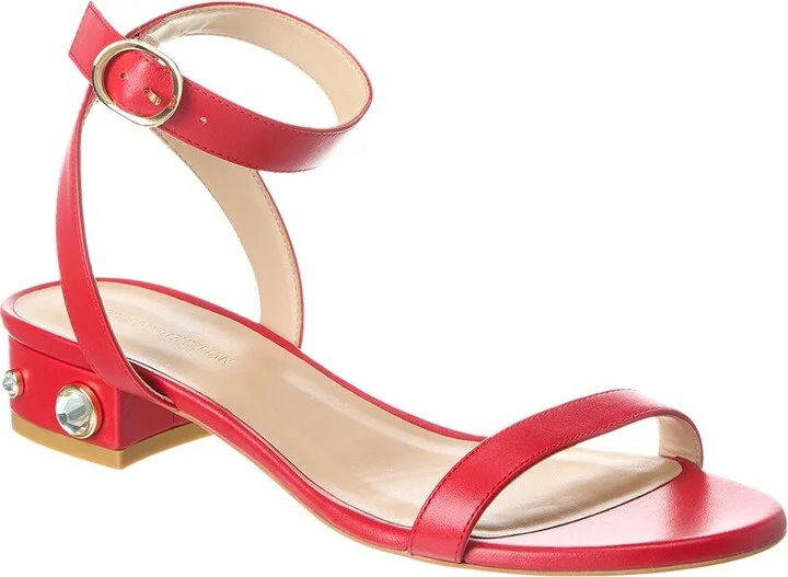 Stuart Weitzman Dancer Allshine 25 Leather Sandal
