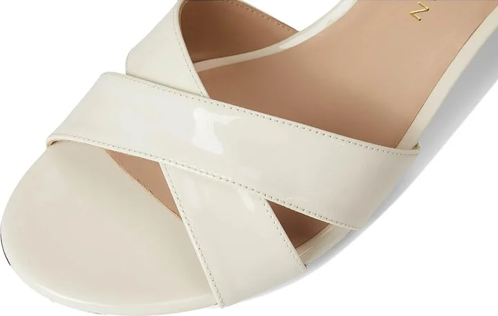 Stuart Weitzman Dayna Block 50 Women's Wedge Shoes Cream : 11 M, Leather - Image 7