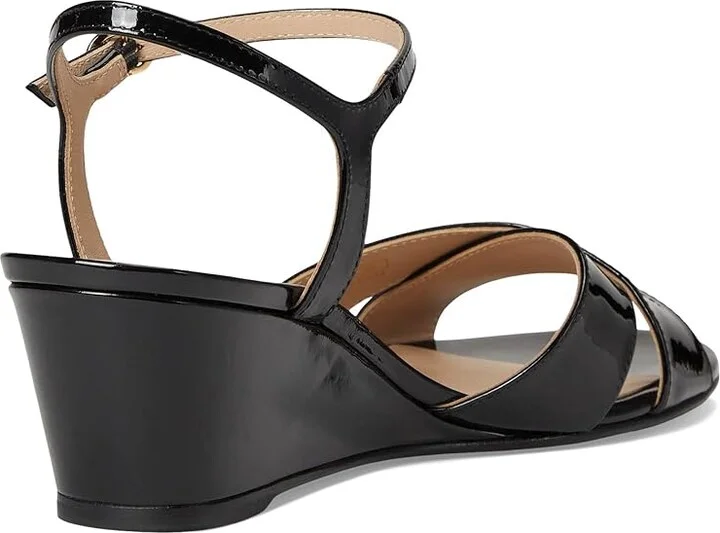 Stuart Weitzman Dayna Demi Wedge Women's Wedge Shoes Black : 11 M, Leather - Image 4