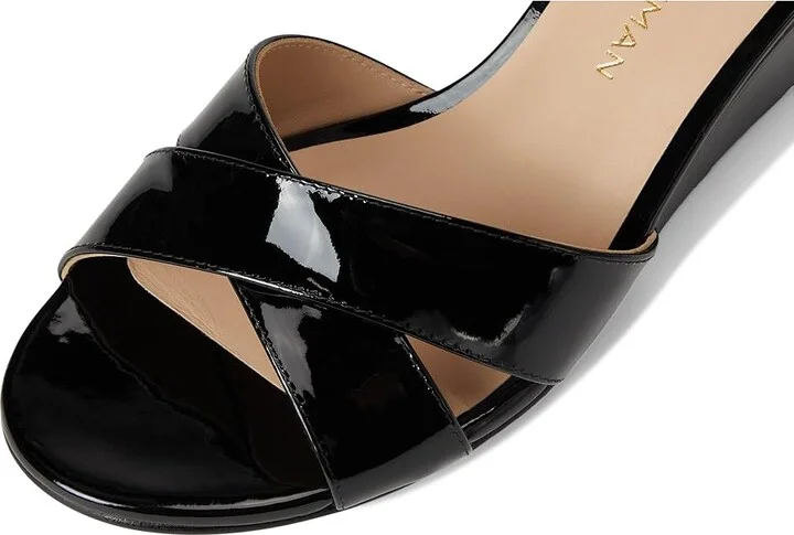 Stuart Weitzman Dayna Demi Wedge Women's Wedge Shoes Black : 11 M, Leather - Image 7