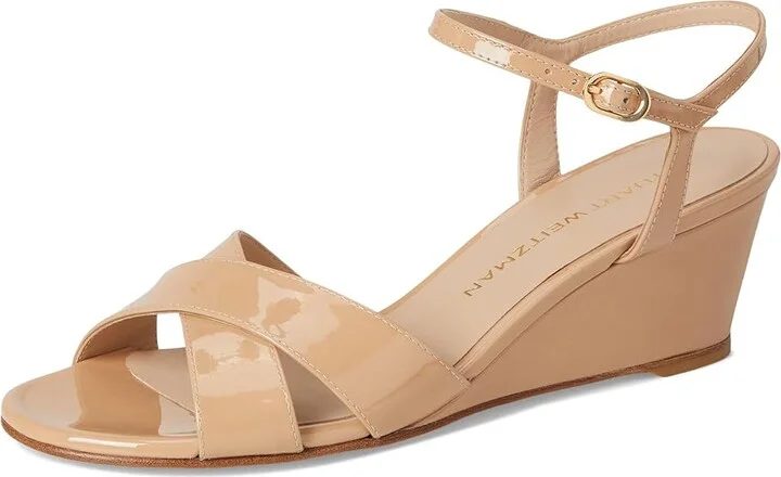 Stuart Weitzman Dayna Demi Wedge Women's Wedge Shoes Black : 11 M, Leather - Image 11