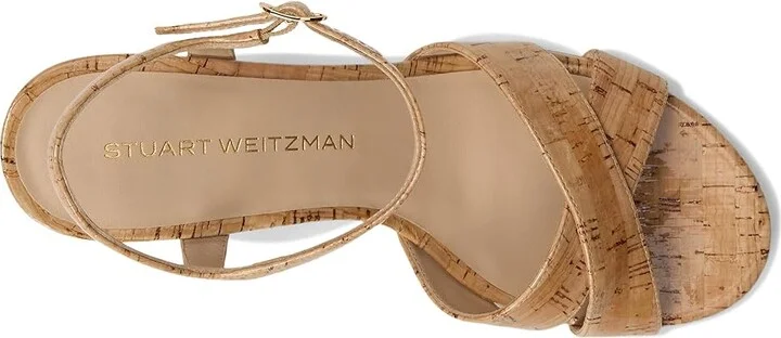 Stuart Weitzman Dayna Demi Wedge Women's Wedge Shoes Natural : 6 M, Leather - Image 2