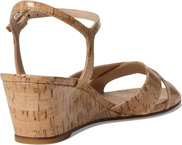 Stuart Weitzman Dayna Demi Wedge Women's Wedge Shoes Natural : 6 M, Leather - Image 4