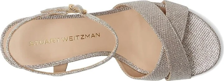 Stuart Weitzman Dayna Demi Wedge Women's Wedge Shoes Poudre : 6.5 M, Leather - Image 2