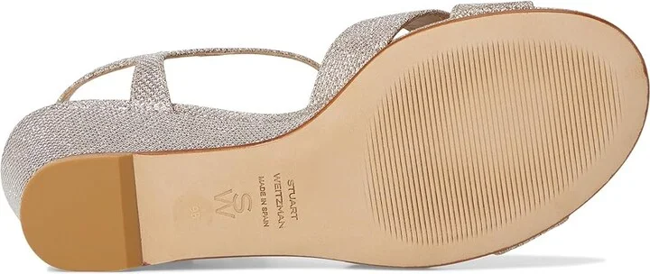 Stuart Weitzman Dayna Demi Wedge Women's Wedge Shoes Poudre : 6.5 M, Leather - Image 3