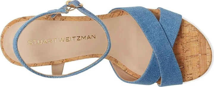 Stuart Weitzman Dayna Demi Wedge Women's Wedge Shoes Washed/Natural : 8 M, Leather - Image 2