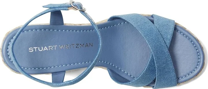 Stuart Weitzman Dayna Espadrille Wedge Women's Wedge Shoes Washed/Natural : 7.5 M, Leather - Image 2
