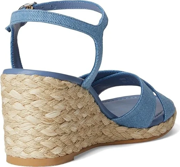 Stuart Weitzman Dayna Espadrille Wedge Women's Wedge Shoes Washed/Natural : 7.5 M, Leather - Image 4