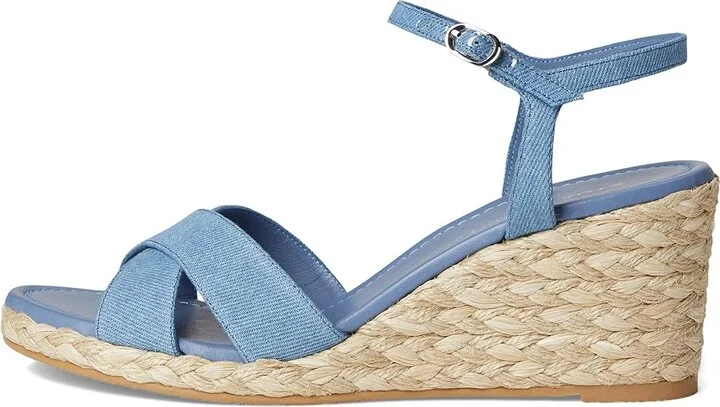 Stuart Weitzman Dayna Espadrille Wedge Women's Wedge Shoes Washed/Natural : 7.5 M, Leather - Image 6