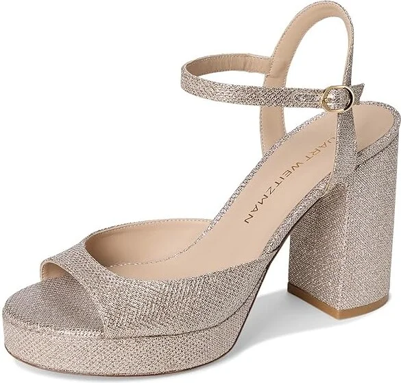 Stuart Weitzman Dayna Ii Platform Women's Sandals Poudre : 8.5 M, Leather - Image 5