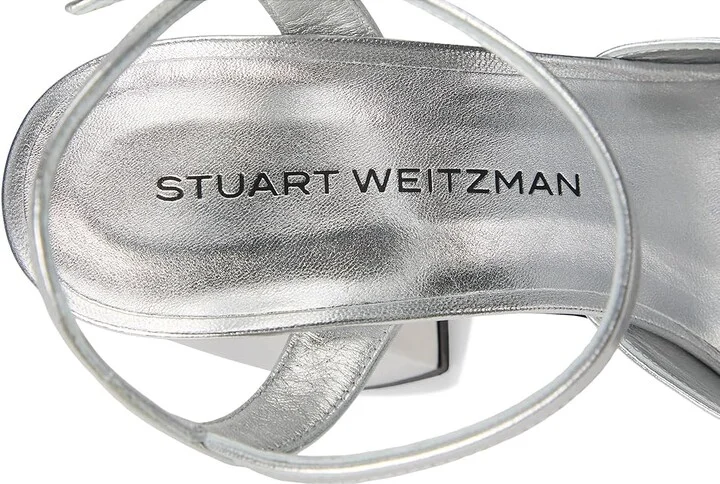Stuart Weitzman Dayna Ii Platform Women's Sandals Silver : 12 M, Leather - Image 7