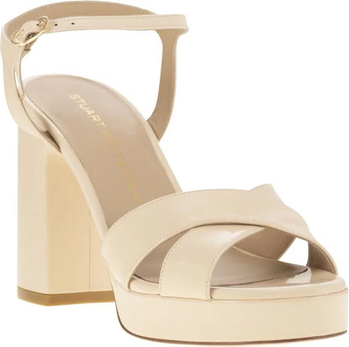 Stuart Weitzman Dayna - Leather Platform Sandal - Image 2