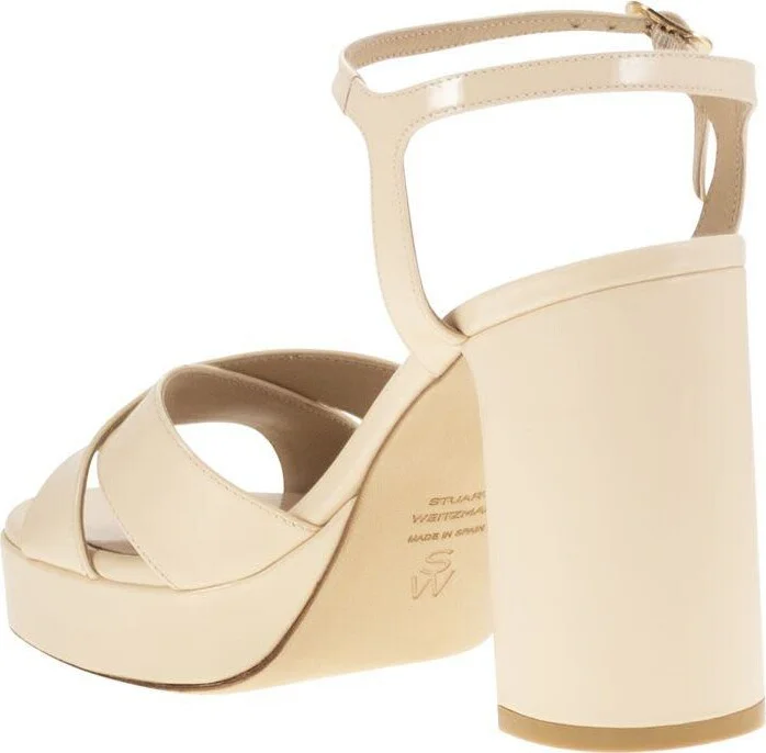 Stuart Weitzman Dayna - Leather Platform Sandal - Image 3