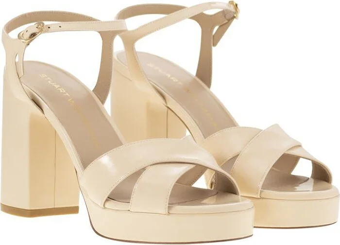 Stuart Weitzman Dayna - Leather Platform Sandal - Image 4