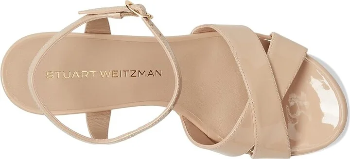 Stuart Weitzman Dayna Platform 80 Women's Wedge Shoes Black : 6.5 M, Leather - Image 8