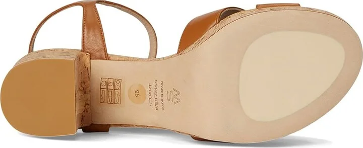 Stuart Weitzman Dayna Platform 80 Women's Wedge Shoes Cream : 11 M, Leather - Image 9