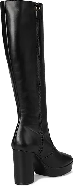 Stuart Weitzman Dayna Platform Boot High Women's Heels Black : 9 M, Leather - Image 4