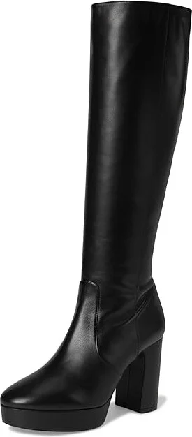 Stuart Weitzman Dayna Platform Boot High Women's Heels Black : 9 M, Leather - Image 5